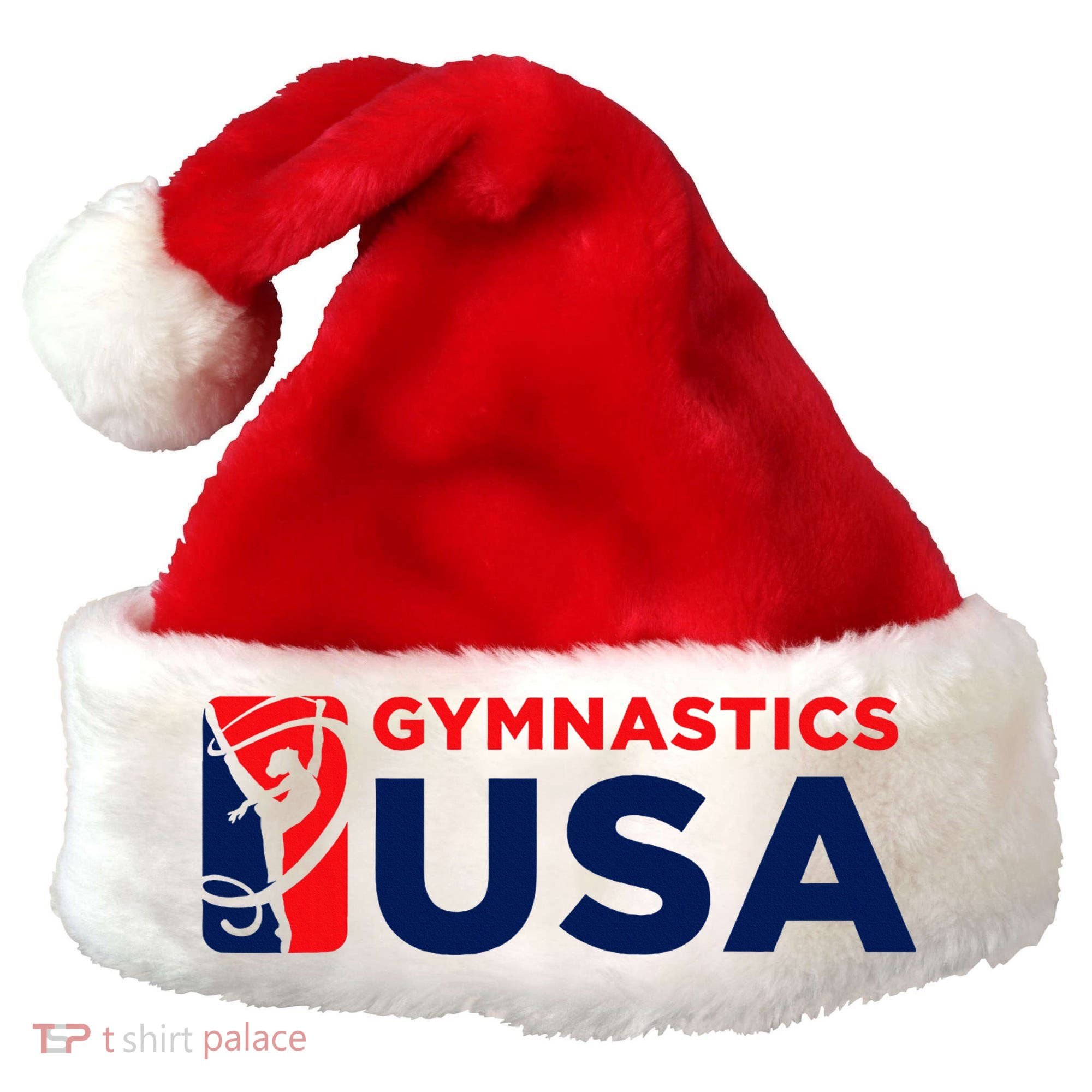 Gymnastics Usa Support The T.E.A.M. U.S.A Flag Santa Hat