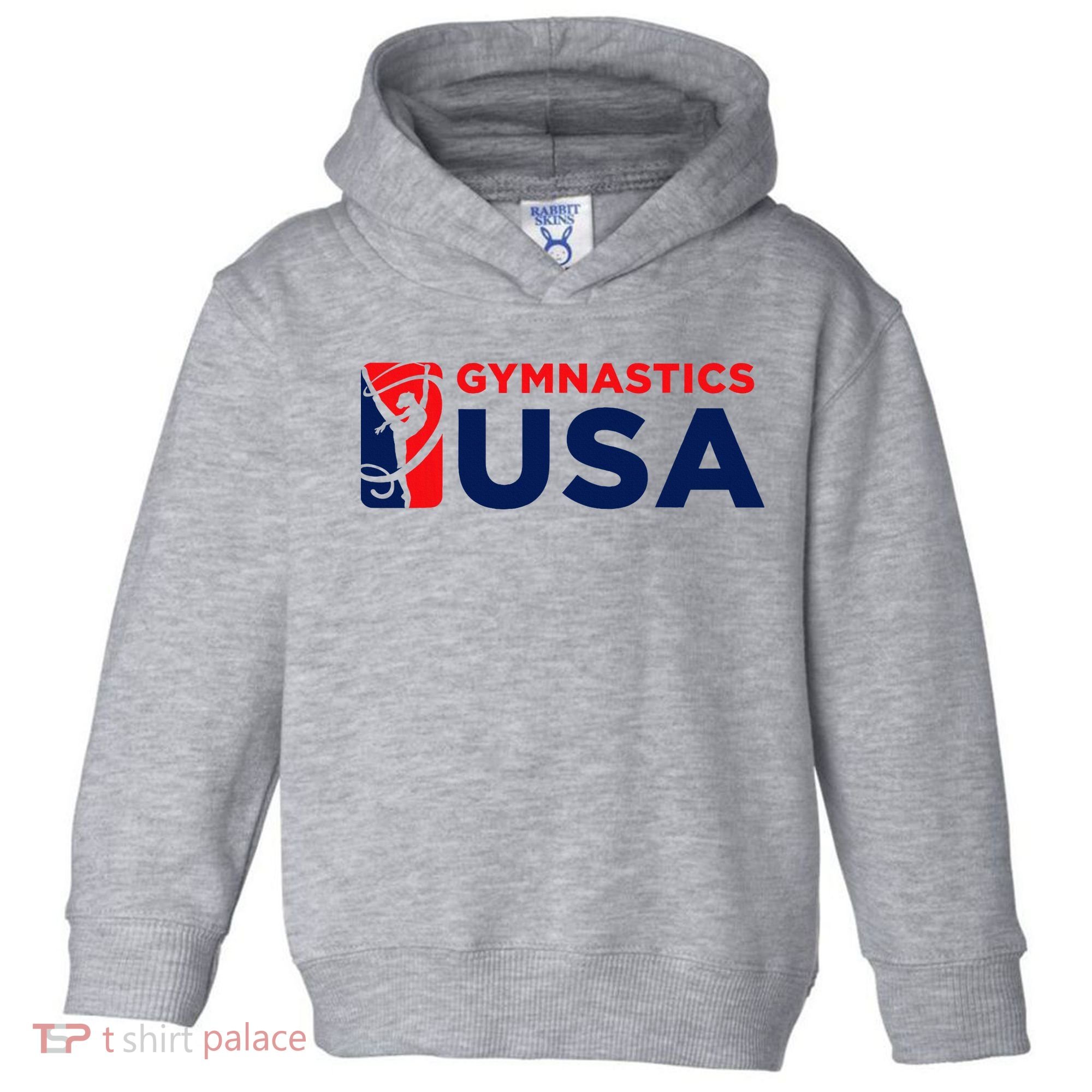Gymnastics Usa Support The T.E.A.M. U.S.A Flag Toddler Hoodie