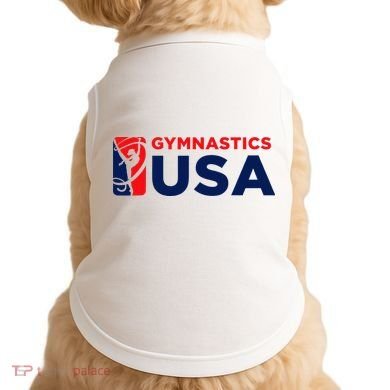 Gymnastics Usa Support The T.E.A.M. U.S.A Flag Doggie Tank
