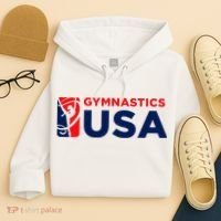 Gymnastics Usa Support The T.E.A.M. U.S.A Flag Hoodie thumb 4