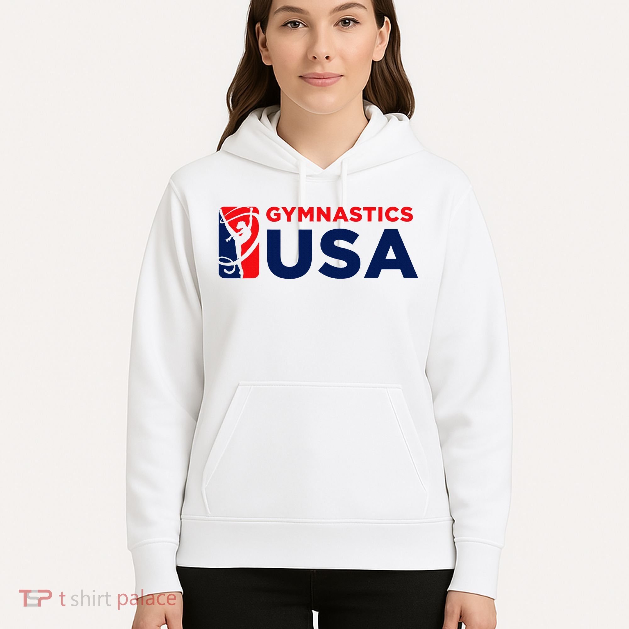 Gymnastics Usa Support The T.E.A.M. U.S.A Flag Hoodie