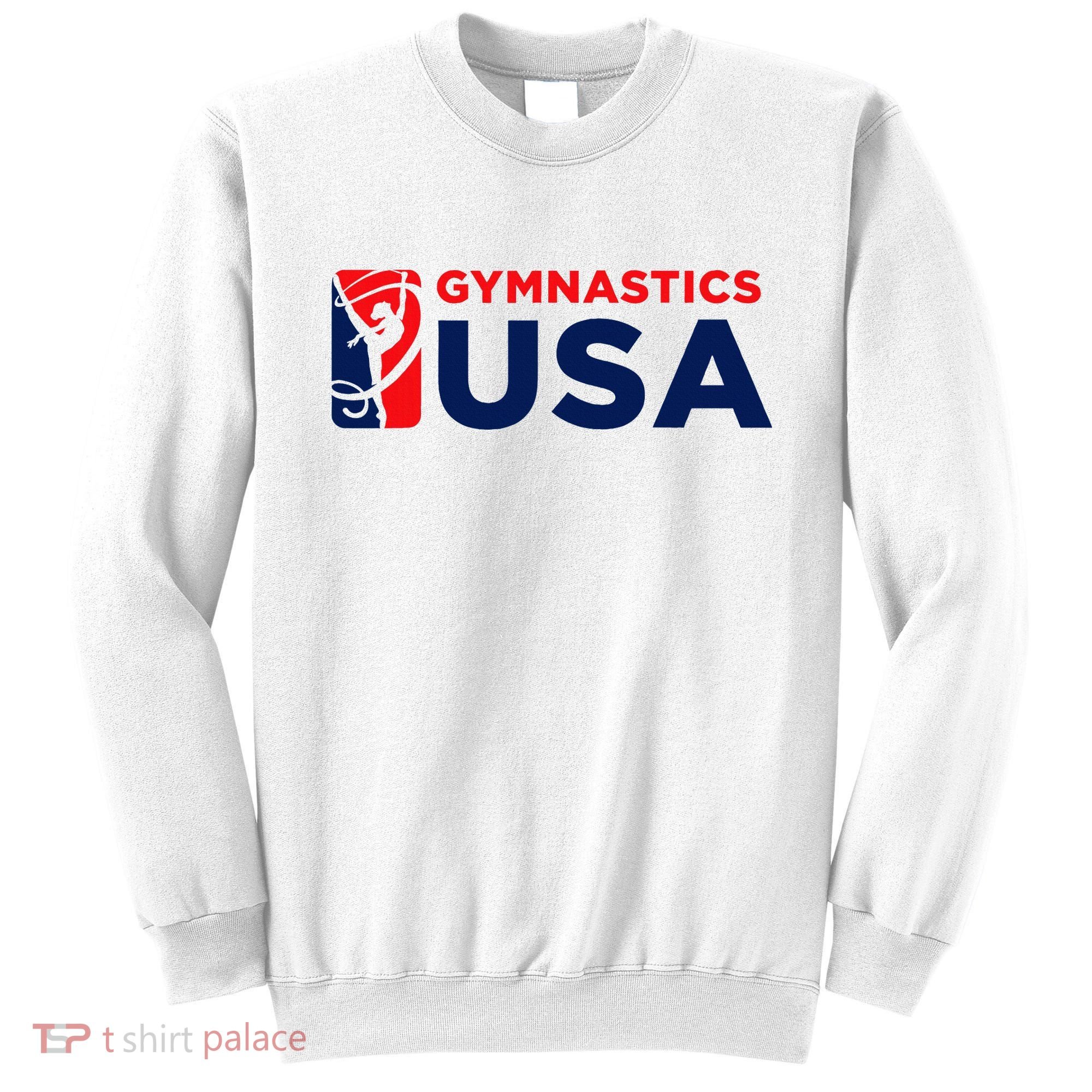Gymnastics Usa Support The T.E.A.M. U.S.A Flag Sweatshirt