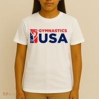 Gymnastics Usa Support The T.E.A.M. U.S.A Flag T-Shirt thumb 4