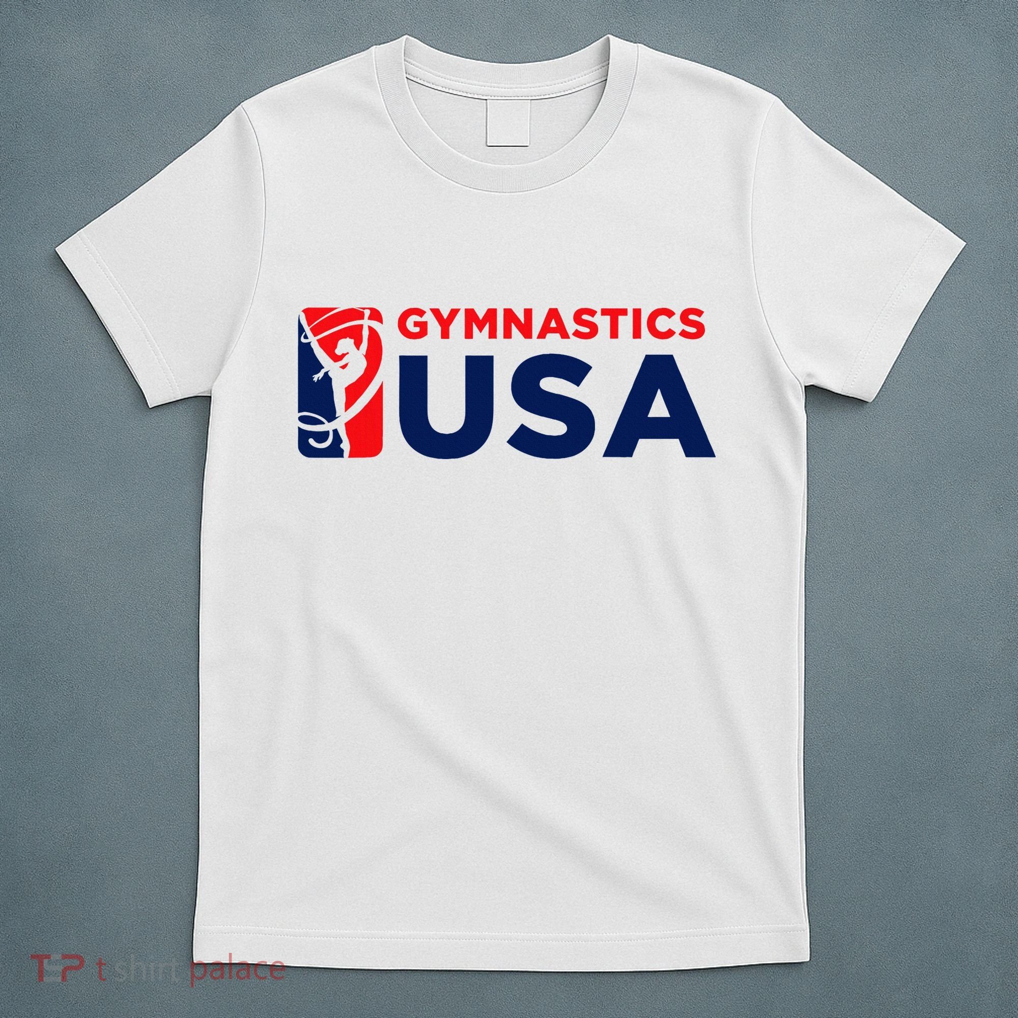 Gymnastics Usa Support The T.E.A.M. U.S.A Flag T-Shirt