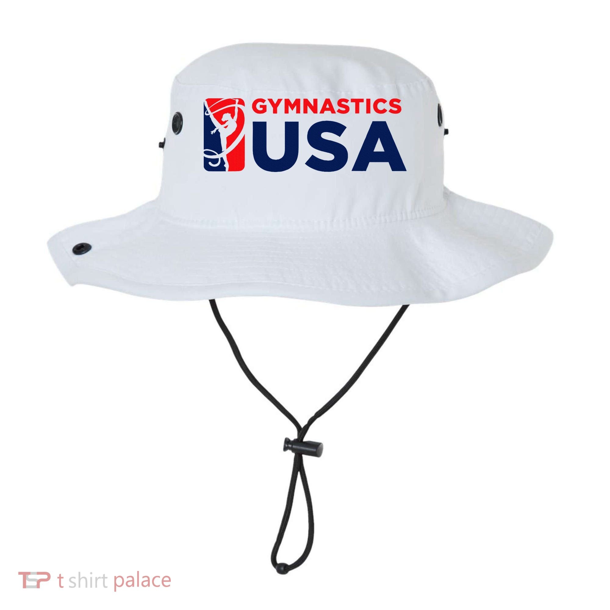 Gymnastics Usa Support The T.E.A.M. U.S.A Flag Bucket Hat