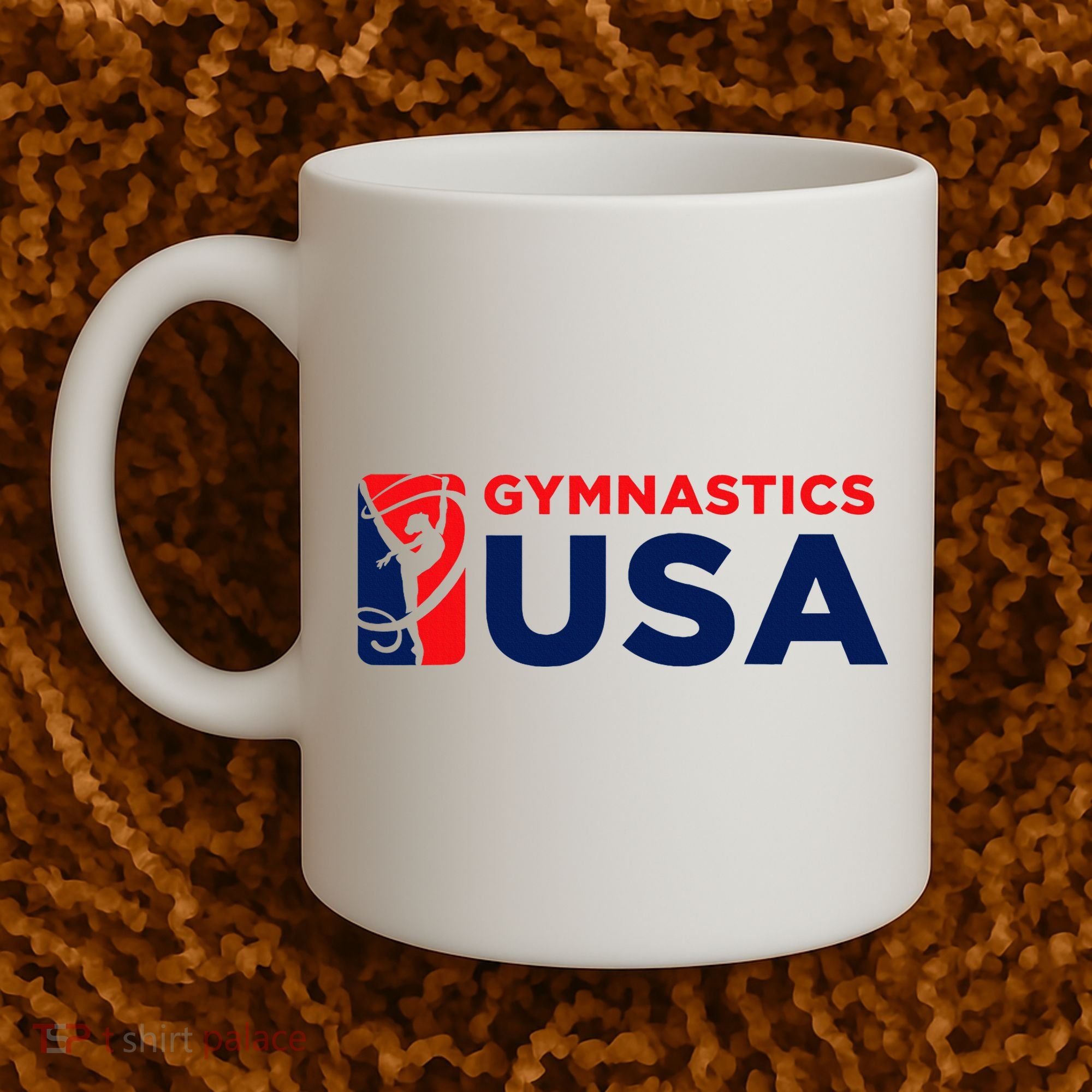 Gymnastics Usa Support The T.E.A.M. U.S.A Flag Coffee Mug