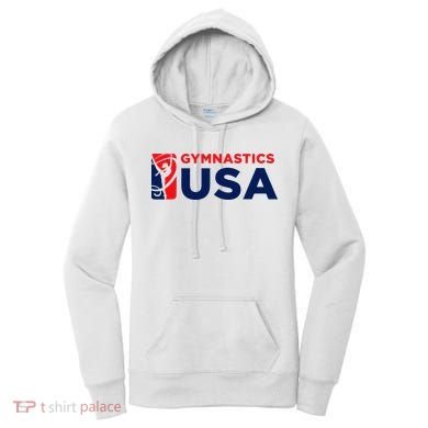 Gymnastics Usa Support The T.E.A.M. U.S.A Flag Women's Hoodie