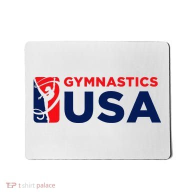 Gymnastics Usa Support The T.E.A.M. U.S.A Flag Mousepad
