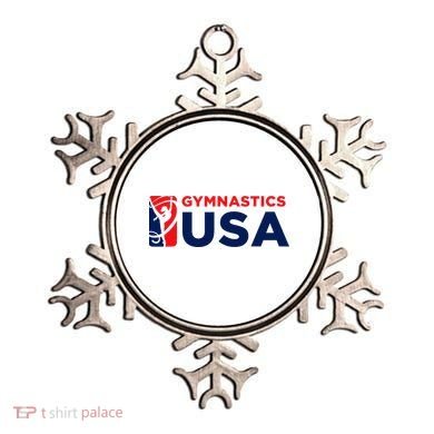 Gymnastics Usa Support The T.E.A.M. U.S.A Flag Ornament