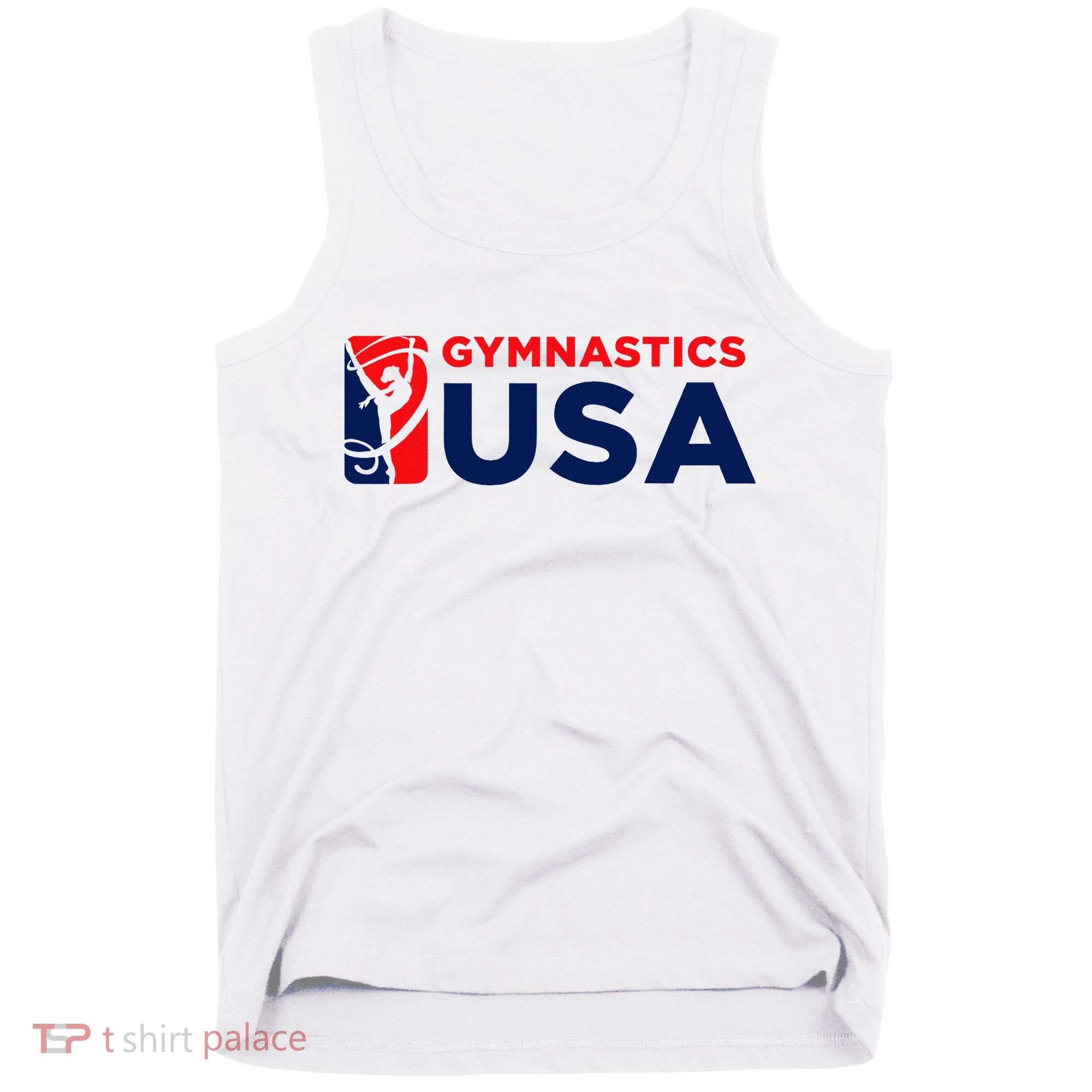 Gymnastics Usa Support The T.E.A.M. U.S.A Flag Tank Top
