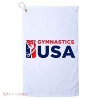 Gymnastics Usa Support The T.E.A.M. U.S.A Flag Golf Towel thumb 0