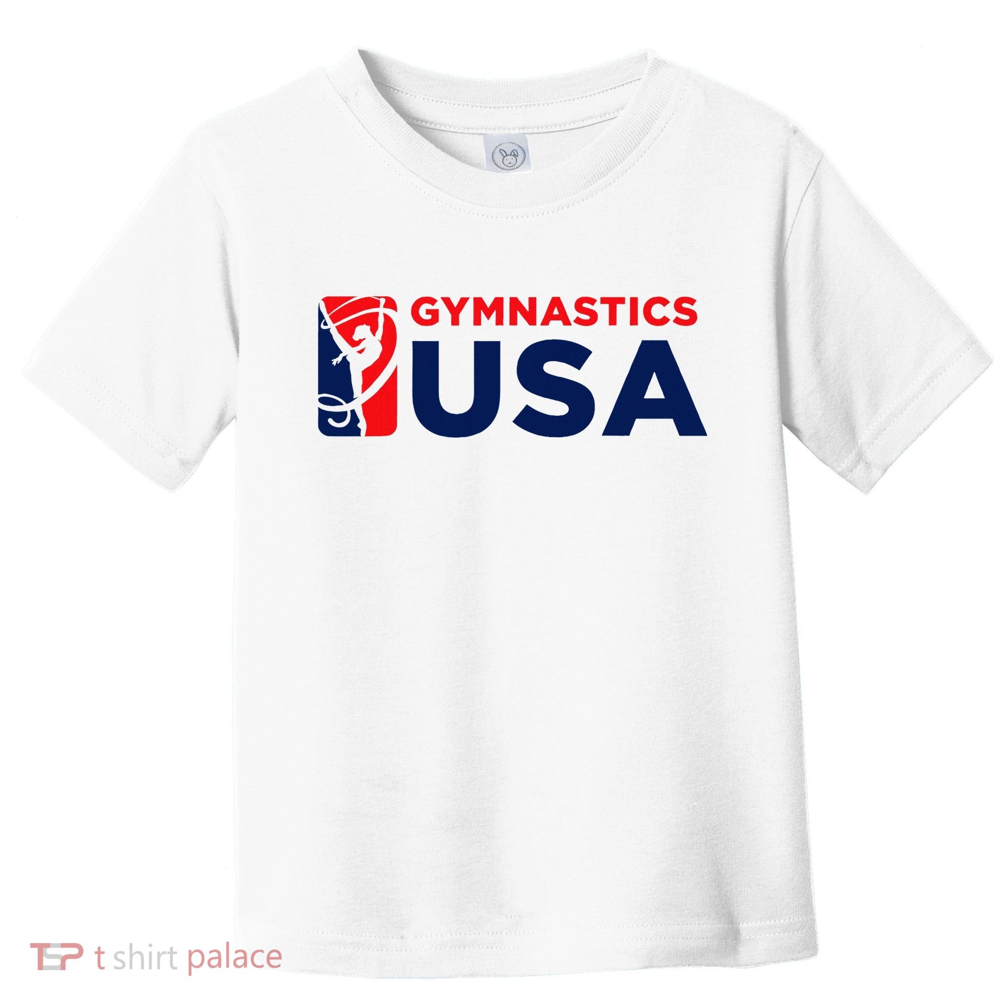 Gymnastics Usa Support The T.E.A.M. U.S.A Flag Toddler T-Shirt