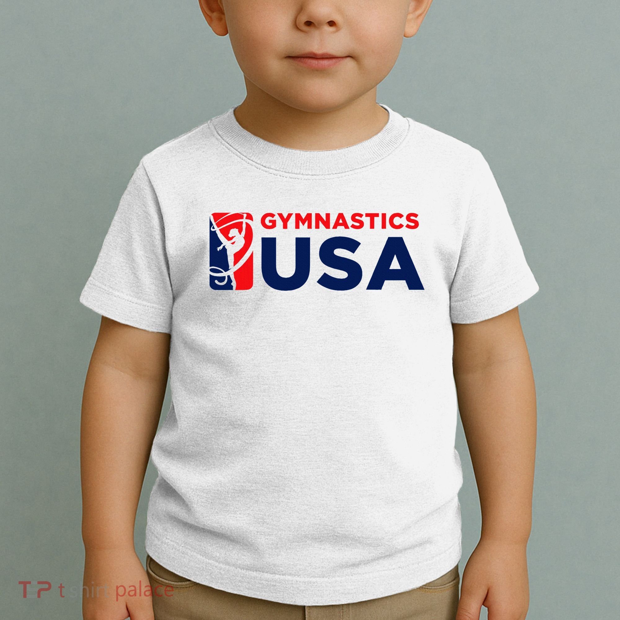 Gymnastics Usa Support The T.E.A.M. U.S.A Flag Toddler T-Shirt
