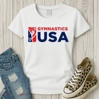 Gymnastics Usa Support The T.E.A.M. U.S.A Flag Women's T-Shirt thumb 3