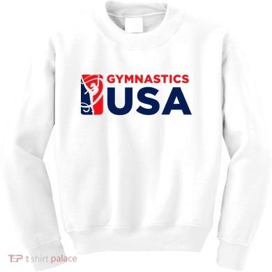 Gymnastics Usa Support The T.E.A.M. U.S.A Flag Kids Sweatshirt