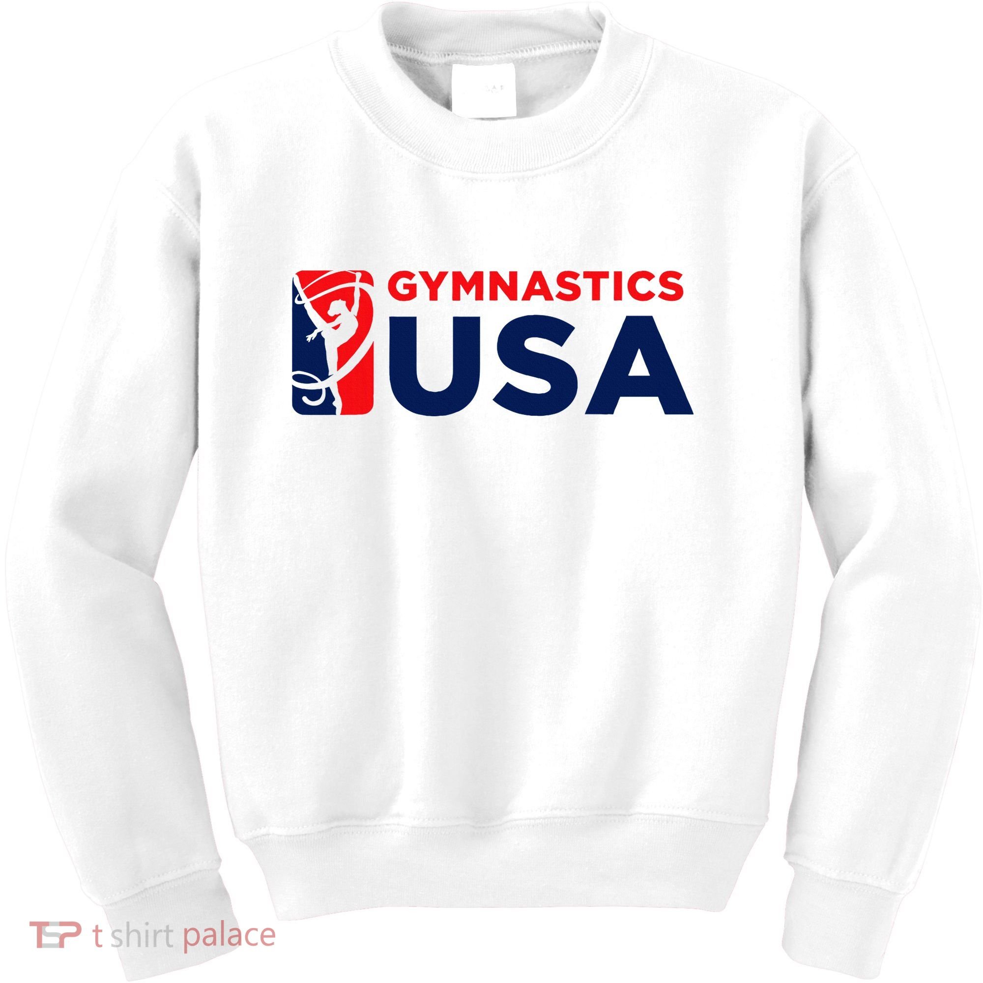 Gymnastics Usa Support The T.E.A.M. U.S.A Flag Kids Sweatshirt