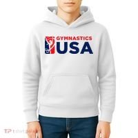 Gymnastics Usa Support The T.E.A.M. U.S.A Flag Kids Hoodie thumb 4