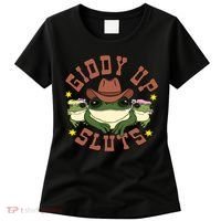 Giddy Up Sluts Funny Western Cow Ranch Rodeo Frog Women's T-Shirt thumb 0