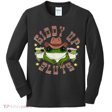 Giddy Up Sluts Kids Long Sleeve Shirt