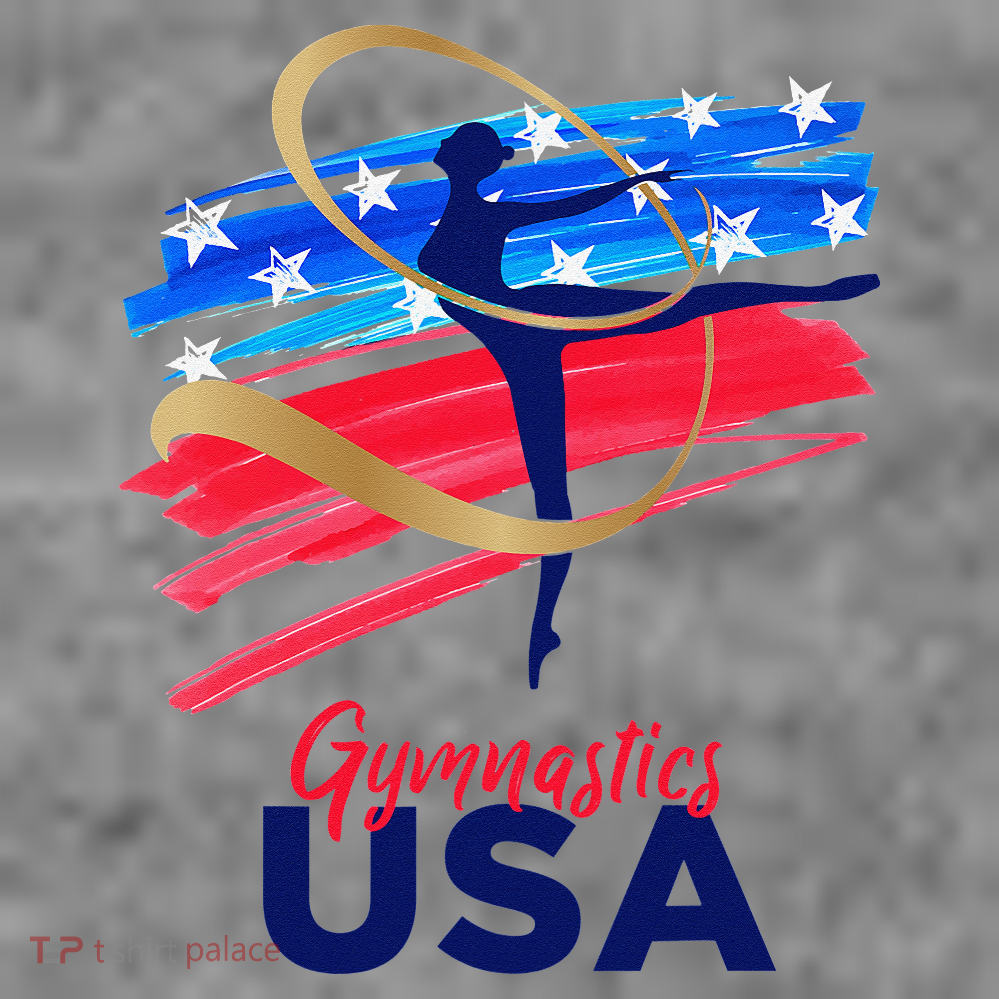 Gymnastics USA Support the Team USA Flag Toddler Hoodie