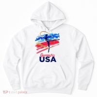 Gymnastics USA Support the Team USA Flag Hoodie thumb 0