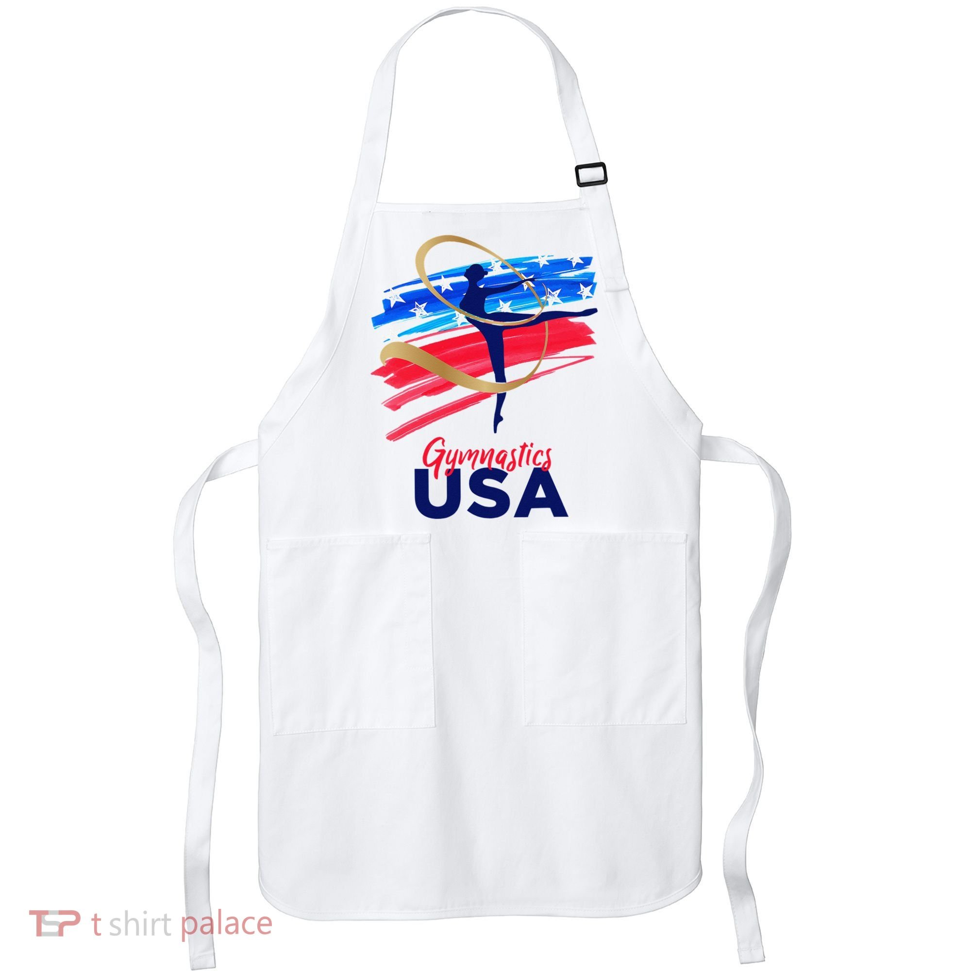 Gymnastics USA Support the Team USA Flag Apron