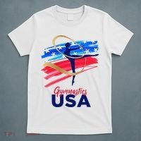 Gymnastics USA Support the Team USA Flag T-Shirt thumb 5