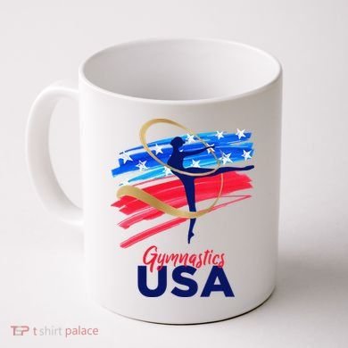 Gymnastics USA Support the Team USA Flag Coffee Mug