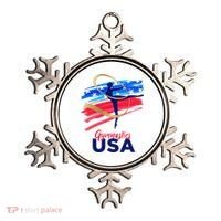 Gymnastics USA Support the Team USA Flag Ornament thumb 0