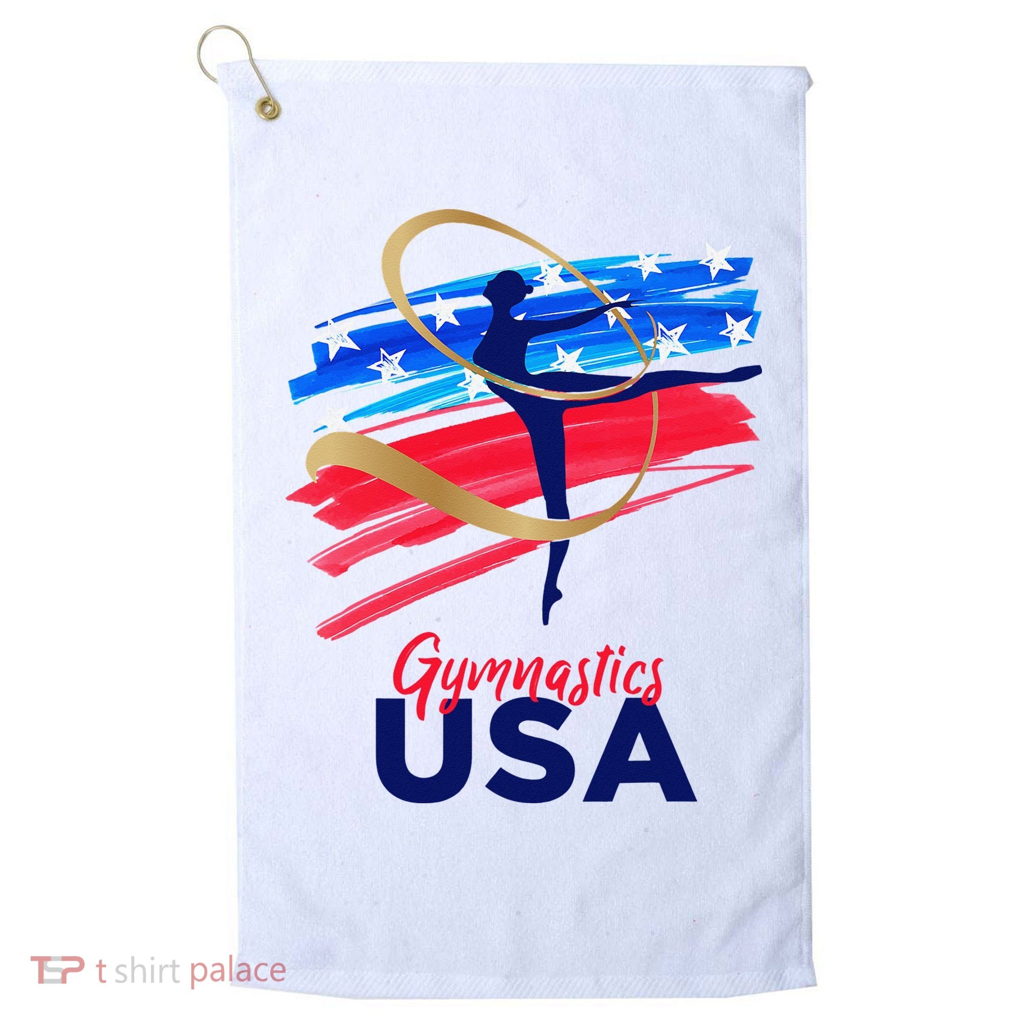 Gymnastics USA Support the Team USA Flag Golf Towel