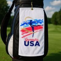 Gymnastics USA Support the Team USA Flag Golf Towel thumb 2