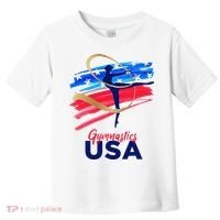Gymnastics USA Support the Team USA Flag Toddler T-Shirt thumb 0