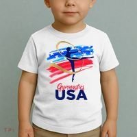 Gymnastics USA Support the Team USA Flag Toddler T-Shirt thumb 2