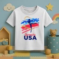 Gymnastics USA Support the Team USA Flag Toddler T-Shirt thumb 3