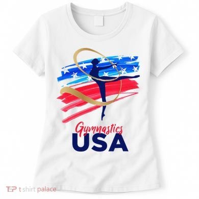 Gymnastics USA Support the Team USA Flag Women's T-Shirt