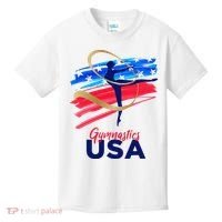Gymnastics USA Support the Team USA Flag Kids T-Shirt thumb 0