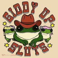 Giddy Up Sluts Frog Funny Tote Bag thumb 4