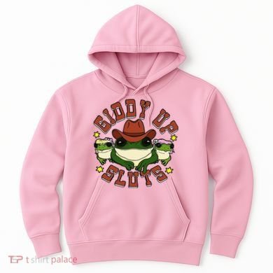 Giddy Up Sluts Frog Funny Hoodie