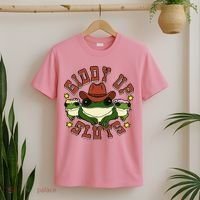 Giddy Up Sluts Frog Funny T-Shirt thumb 2