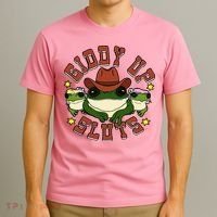 Giddy Up Sluts Frog Funny T-Shirt thumb 3