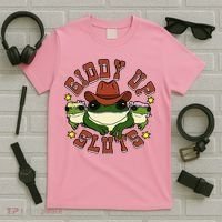 Giddy Up Sluts Frog Funny T-Shirt thumb 5