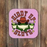 Giddy Up Sluts Frog Funny Coaster thumb 0