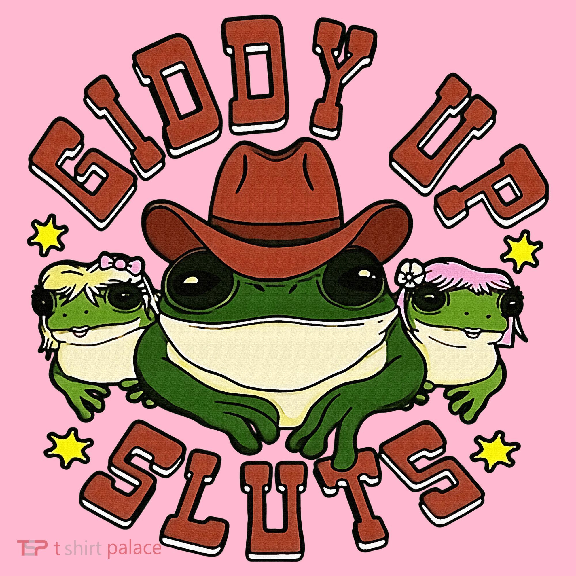 Giddy Up Sluts Frog Funny Mousepad