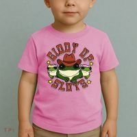 Giddy Up Sluts Frog Funny Toddler T-Shirt thumb 2