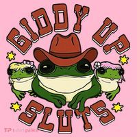 Giddy Up Sluts Frog Funny Visor thumb 3
