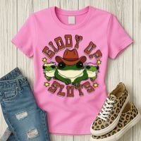 Giddy Up Sluts Frog Funny Women's T-Shirt thumb 3