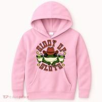 Giddy Up Sluts Frog Funny Kids Hoodie thumb 0