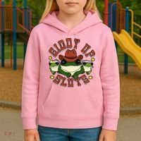 Giddy Up Sluts Frog Funny Kids Hoodie thumb 3