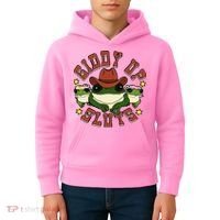 Giddy Up Sluts Frog Funny Kids Hoodie thumb 4