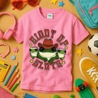 Giddy Up Sluts Frog Funny Kids T-Shirt thumb 3